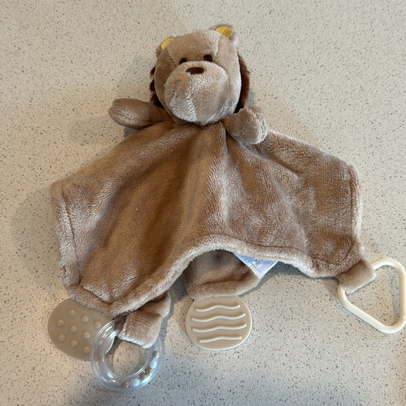 Modern Baby Snuggle Blankie Brown Lion Security Blanket Lovey Activity … - Picture 5 of 7